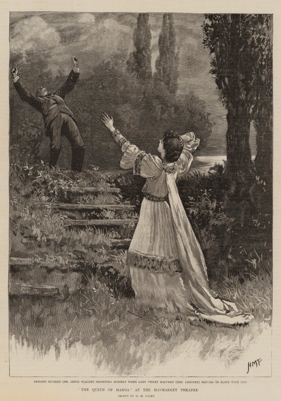 Dronningen av Manoa på Haymarket Theatre av Henry Marriott Paget