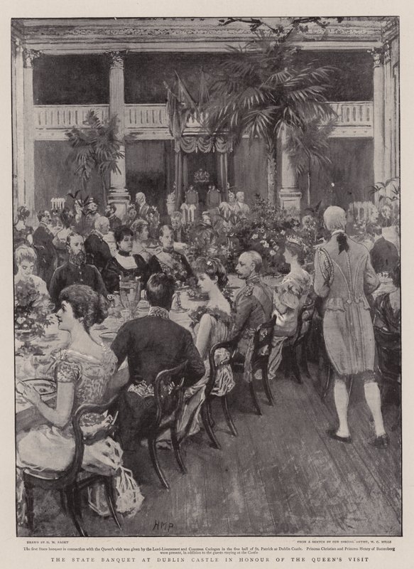Statens bankett på Dublin Castle til ære for dronningens besøk av Henry Marriott Paget