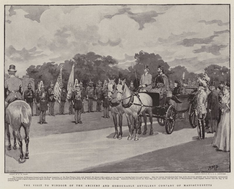 Besøket til Windsor av Ancient and Honorable Artillery Company of Massachusetts av Henry Marriott Paget