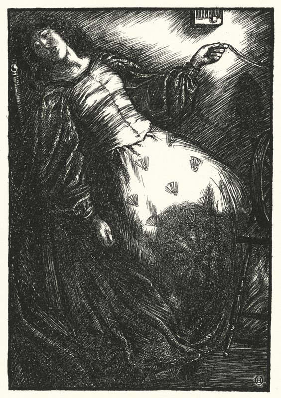 Matthew Arnold-dikt: The Forsaken Merman (gravering) av Henry Ospovat