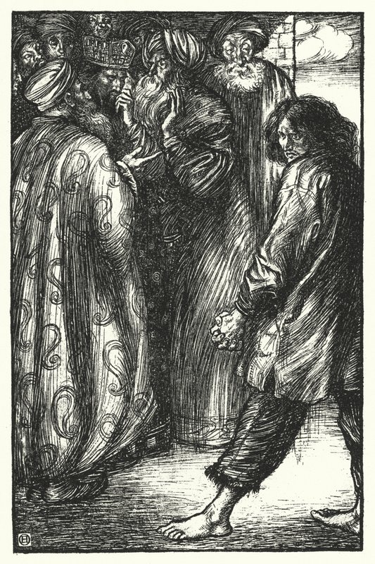 Matthew Arnold-dikt: Den syke kongen i Bokhara (gravering) av Henry Ospovat