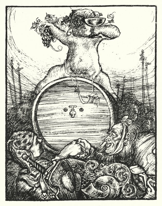 Shakespeare-sang: "In thy vats our cares be drown