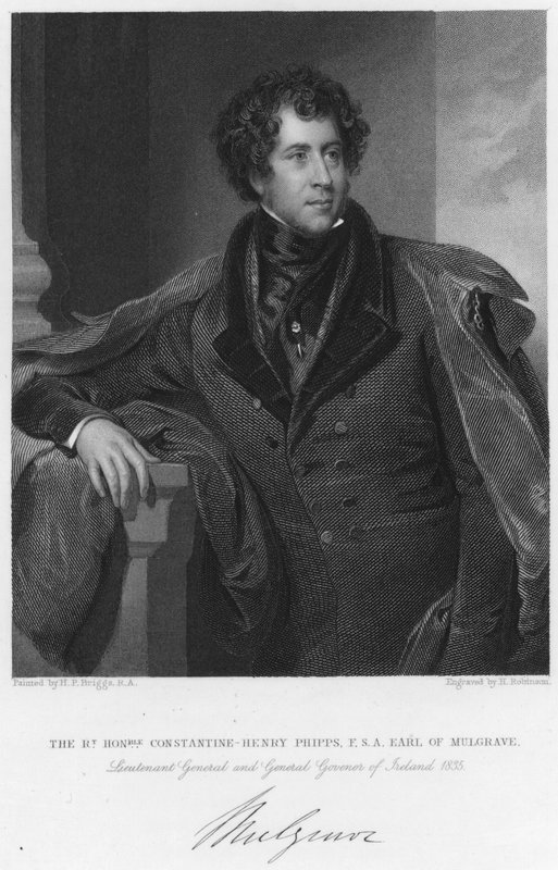 Høyre ærede Constantine-Henry Phipps, F S A, jarl av Mulgrave, generalløytnant og generalguvernør i Irland av Henry Perronet (after) Briggs
