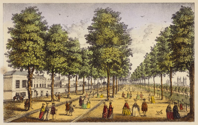 Det kongelige palasset i St James ved siden av parken, London av Henry Roberts