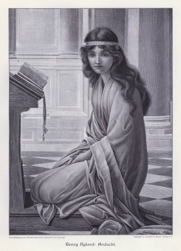 Bønn (gravering) av Henry Ryland