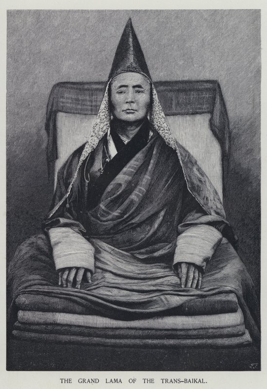 The Grand Lama of the Trans-Baikal (litho) av Henry Sandham
