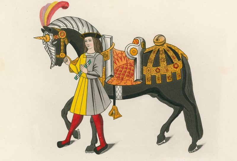 Hest og ledsager, 1511 av Henry Shaw