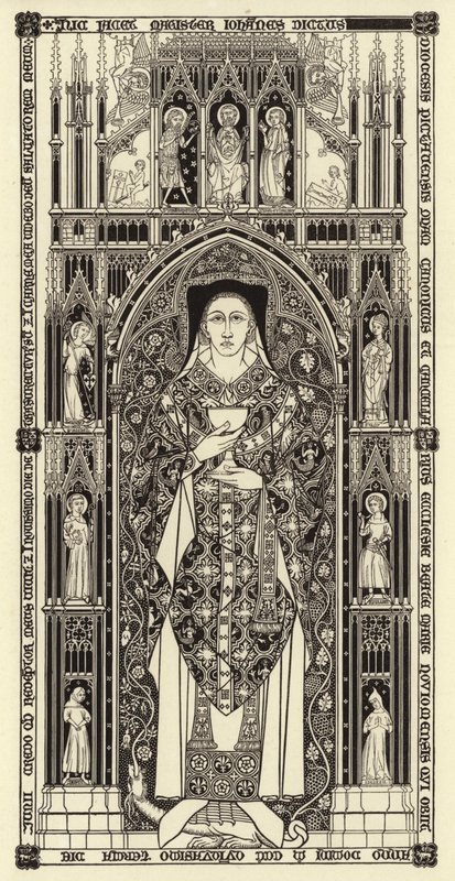 Innskåret plate, c 1350 av Henry Shaw