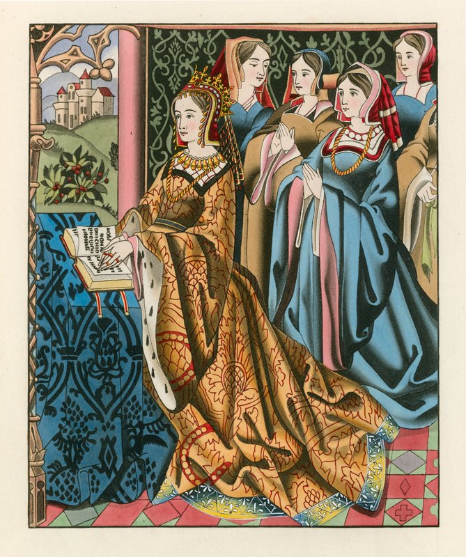 Margaret, dronning av Henry VI og hennes hoff, midten av 1400-tallet av Henry Shaw