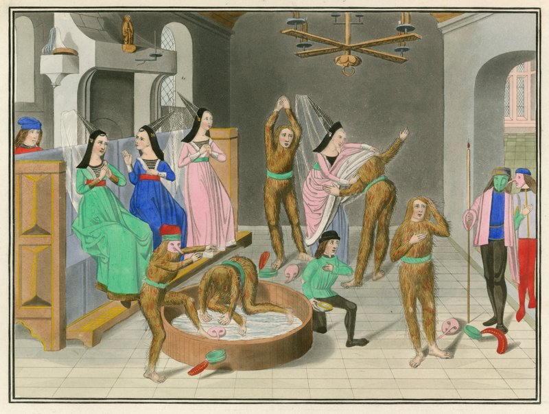 Masque av Charles VI av Frankrike, sent på 1400-tallet av Henry Shaw