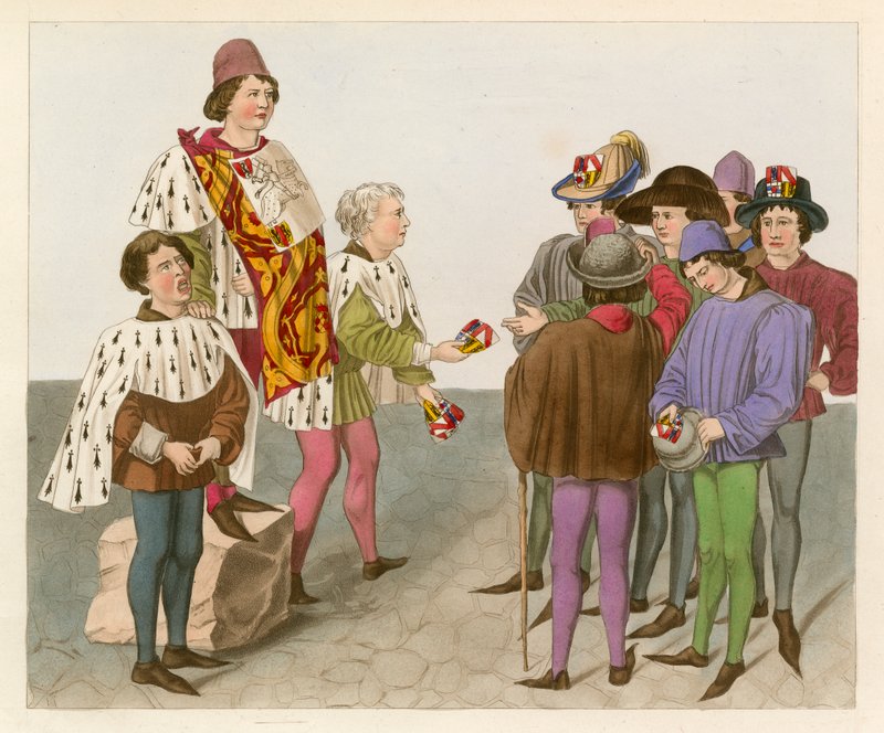 Proklamasjon av en turnering, 1450 av Henry Shaw