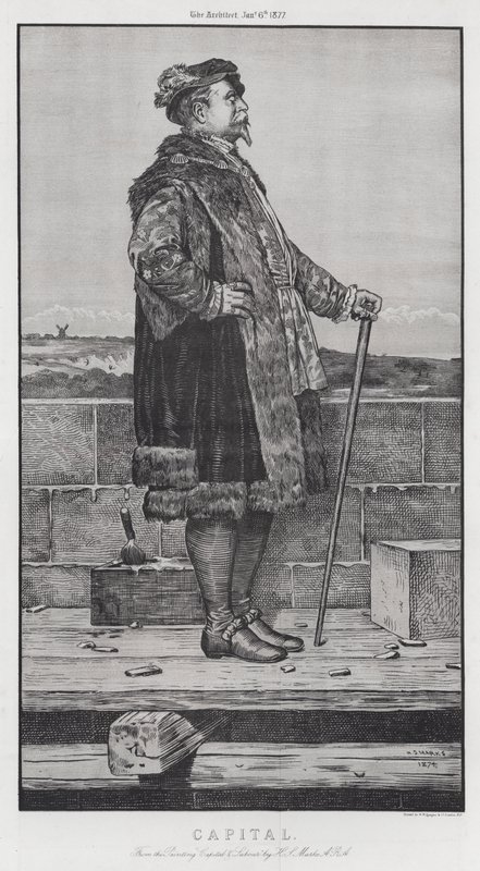 Kapital (gravering) av Henry Stacey (after) Marks