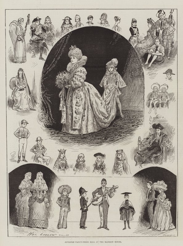 Juvenile Fancy-Dress Ball på Mansion House av Henry Stephen Ludlow