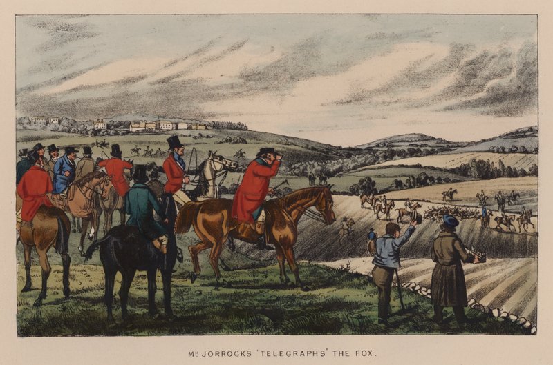 Illustrasjon for Jorrocks Jaunts and Jollities (farge litho) av Henry Thomas (after) Alken