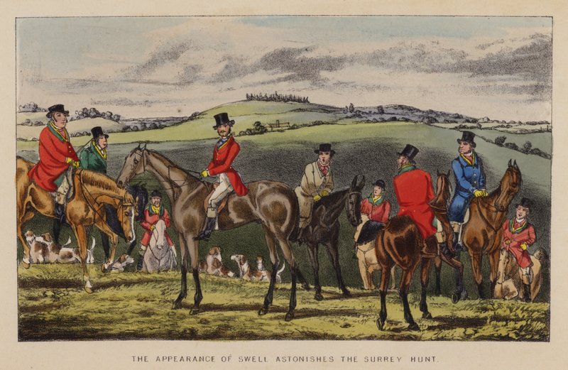 Illustrasjon for Jorrocks Jaunts and Jollities (farge litho) av Henry Thomas (after) Alken