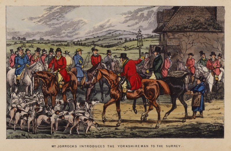 Illustrasjon for Jorrocks Jaunts and Jollities (farge litho) av Henry Thomas (after) Alken