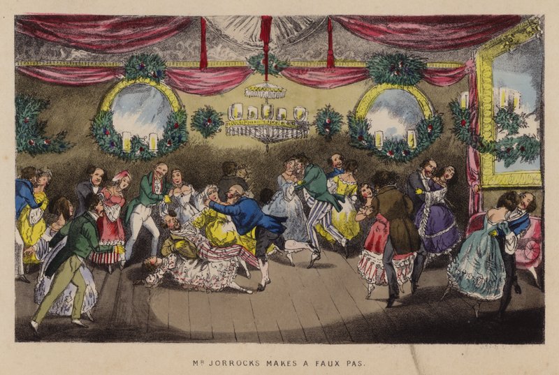 Illustrasjon for Jorrocks' Jaunts and Jollities (farge litho) av Henry Thomas (after) Alken