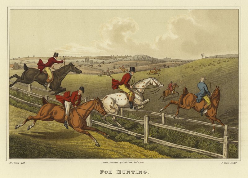 Revejakt (chromolitho) av Henry Thomas Alken
