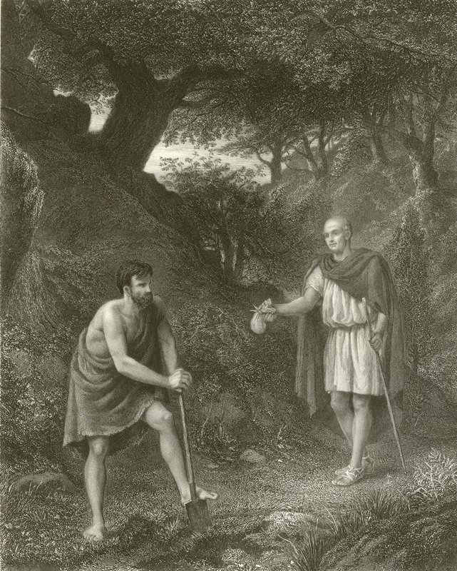 Timon og Flavius av Henry Wallis