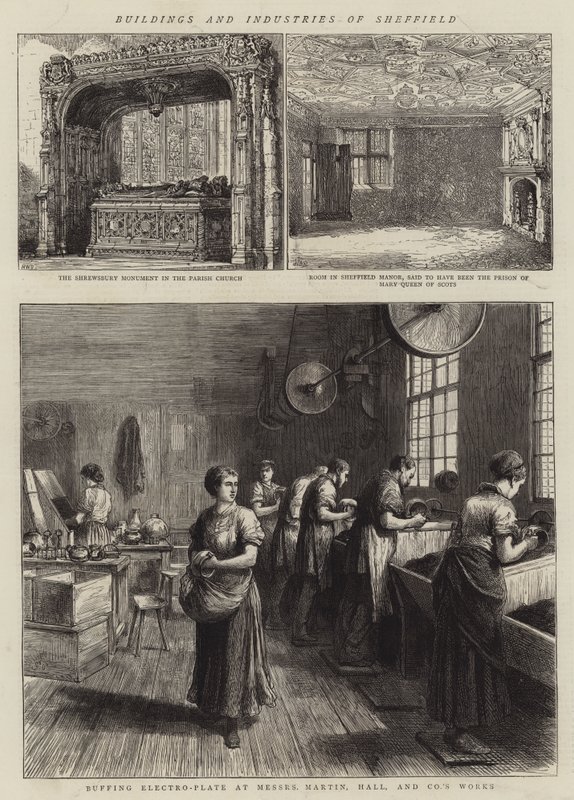 Bygninger og industrier i Sheffield av Henry William Brewer