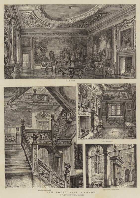 Ham House, nær Richmond av Henry William Brewer