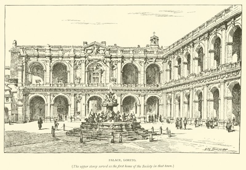 Palace, Loreto (gravering) av Henry William Brewer