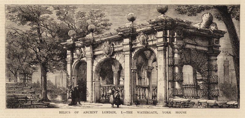 Relikvier fra det gamle London, I, Watergate, York House av Henry William Brewer