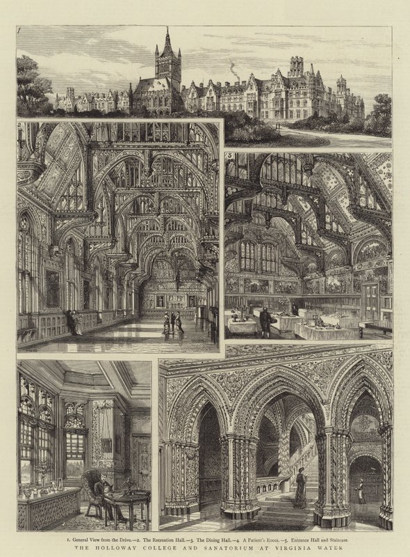 Holloway College og Sanatorium ved Virginia Water av Henry William Brewer