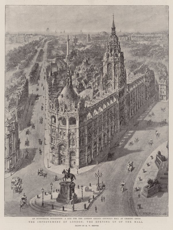 Forbedringen av London, åpningen av kjøpesenteret av Henry William Brewer