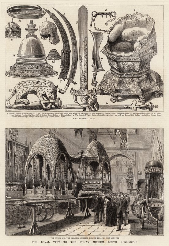 Det kongelige besøket til Indian Museum, South Kensington av Henry William Brewer
