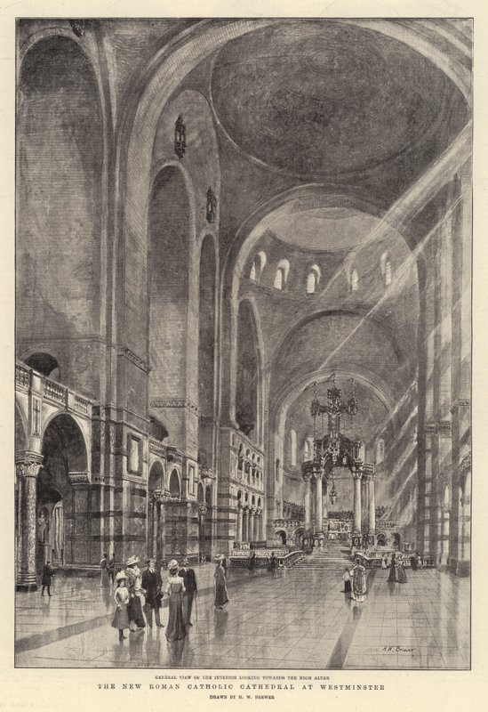 Den nye romersk-katolske katedralen i Westminster av Henry William Brewer