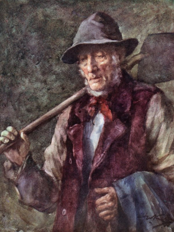 Annals of the Parish: The Roadman (farge litho) av Henry Wright Kerr