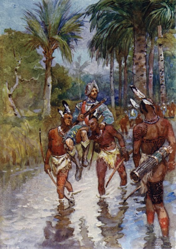 En marsj gjennom myrene av Henry after Sandham