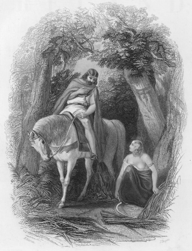 Cormac, høykonge av Irland, og Eithne Taebfada av Henry after Warren