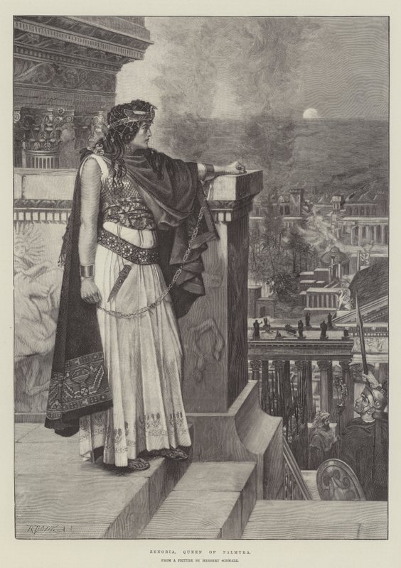 Zenobia, dronning av Palmyra av Herbert Gustave Schmalz