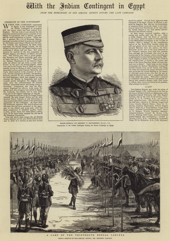 Med den indiske kontingenten i Egypt av Herbert Johnson