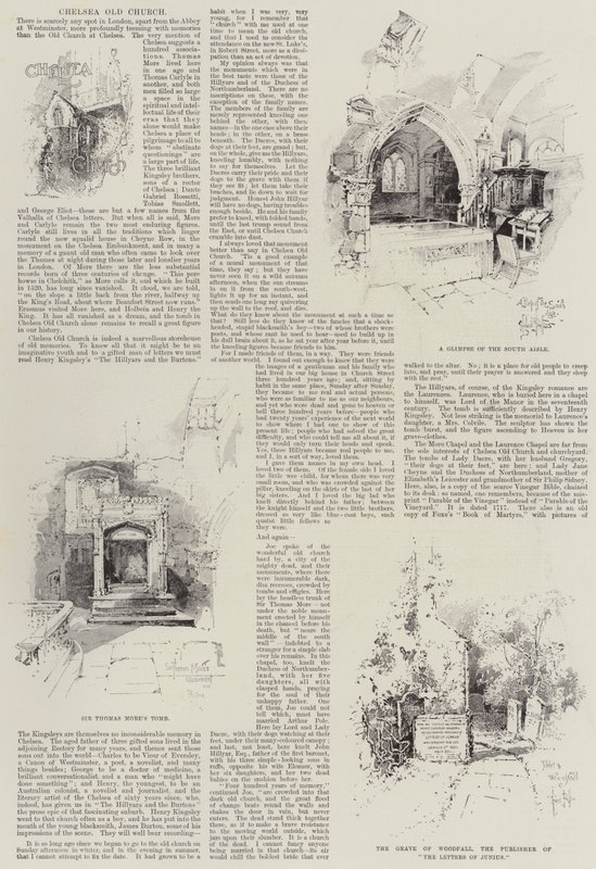 Chelsea gamle kirke av Herbert Railton