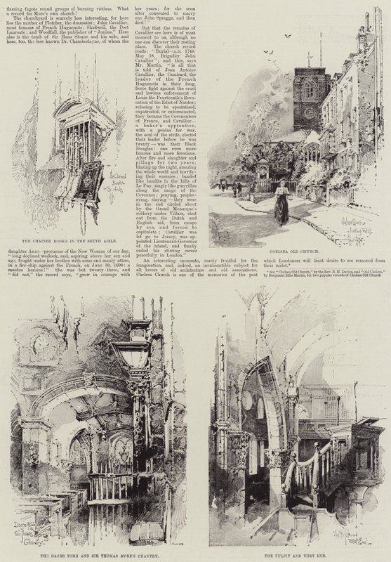 Chelsea gamle kirke av Herbert Railton
