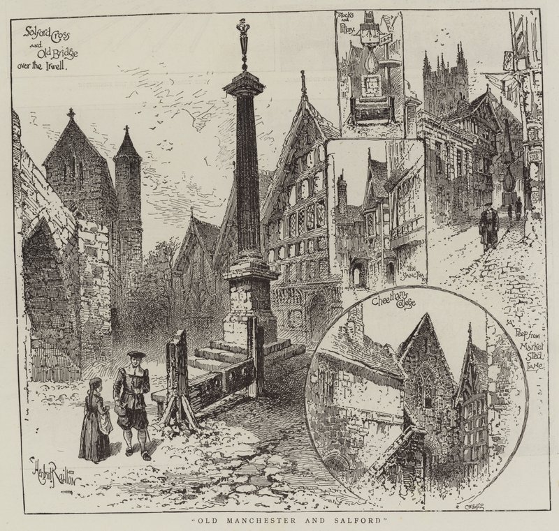 Gamle Manchester og Salford av Herbert Railton