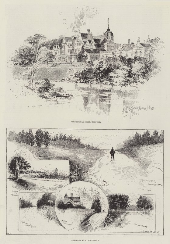 Skisser av Sandringham av Herbert Railton