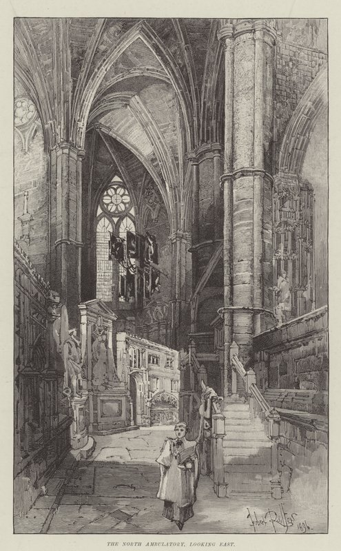 Nord-ambulatoriet, ser østover av Herbert Railton