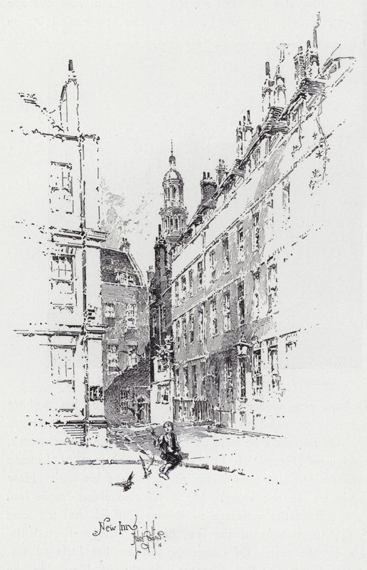 New Inn (gravering) av Herbert (after) Railton