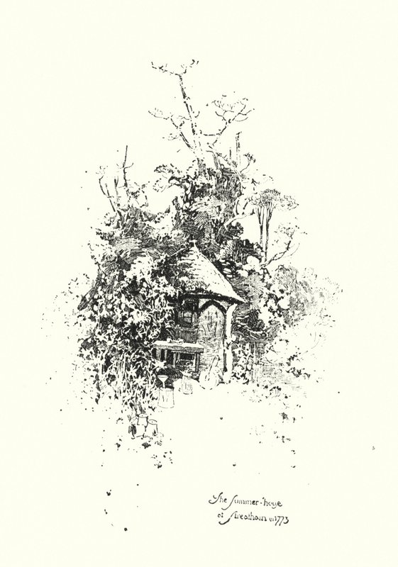 Sommerhuset, ved Streatham, i 1773 (litho) av Herbert (after) Railton