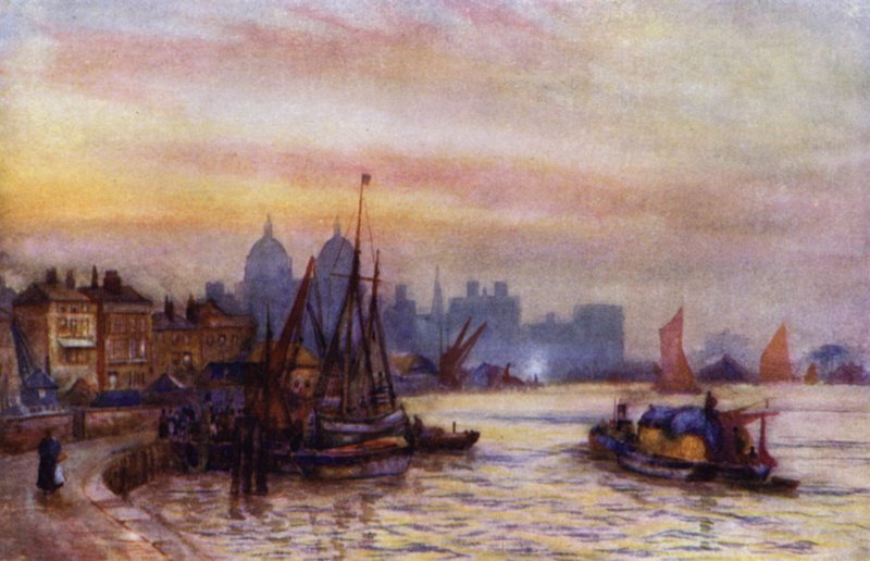 Greenwich (farge litho) av Herbert Menzies (after) Marshall