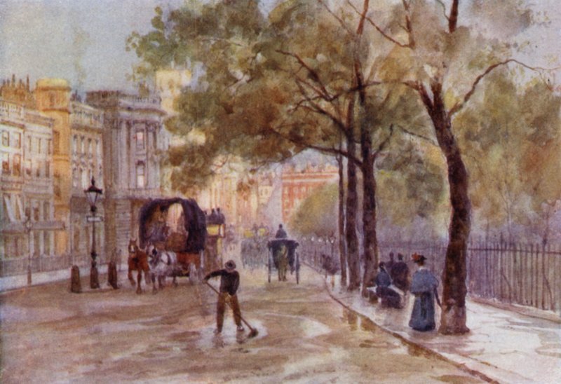 Piccadilly (farge litho) av Herbert Menzies (after) Marshall