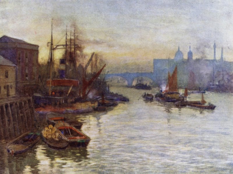 The South Foreshore of the Pool (farge litho) av Herbert Menzies (after) Marshall