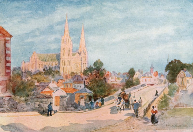 Chartres fra nord av Herbert Menzies Marshall