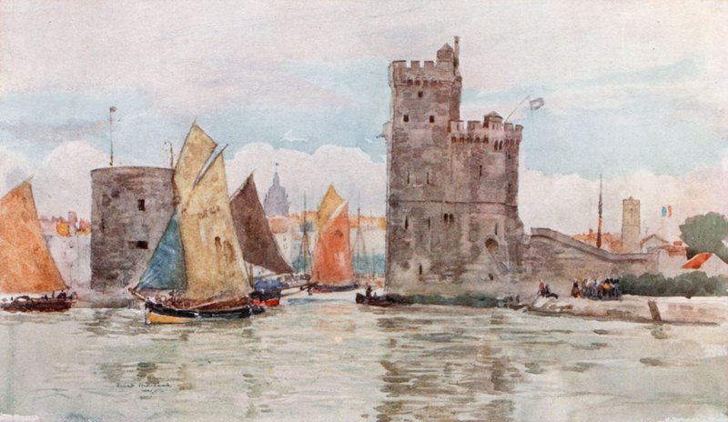 Inngang til havnen, La Rochelle av Herbert Menzies Marshall