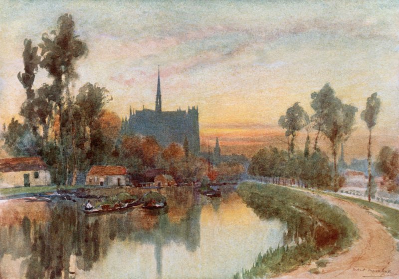 Kveld på Somme ved Amiens av Herbert Menzies Marshall