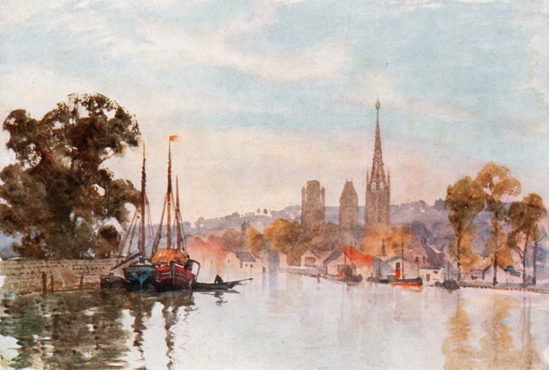 Rouen fra elven av Herbert Menzies Marshall